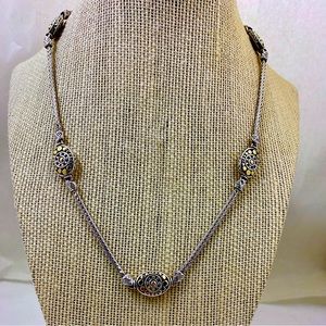 JOHN HARDY 18K And Sterling Silver Dot Collection Station Necklace - 18"